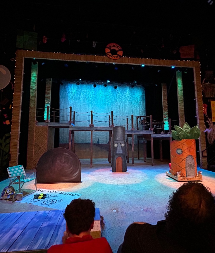 The stage at Lyric Arts in Anoka for "The SpongeBob Musical"